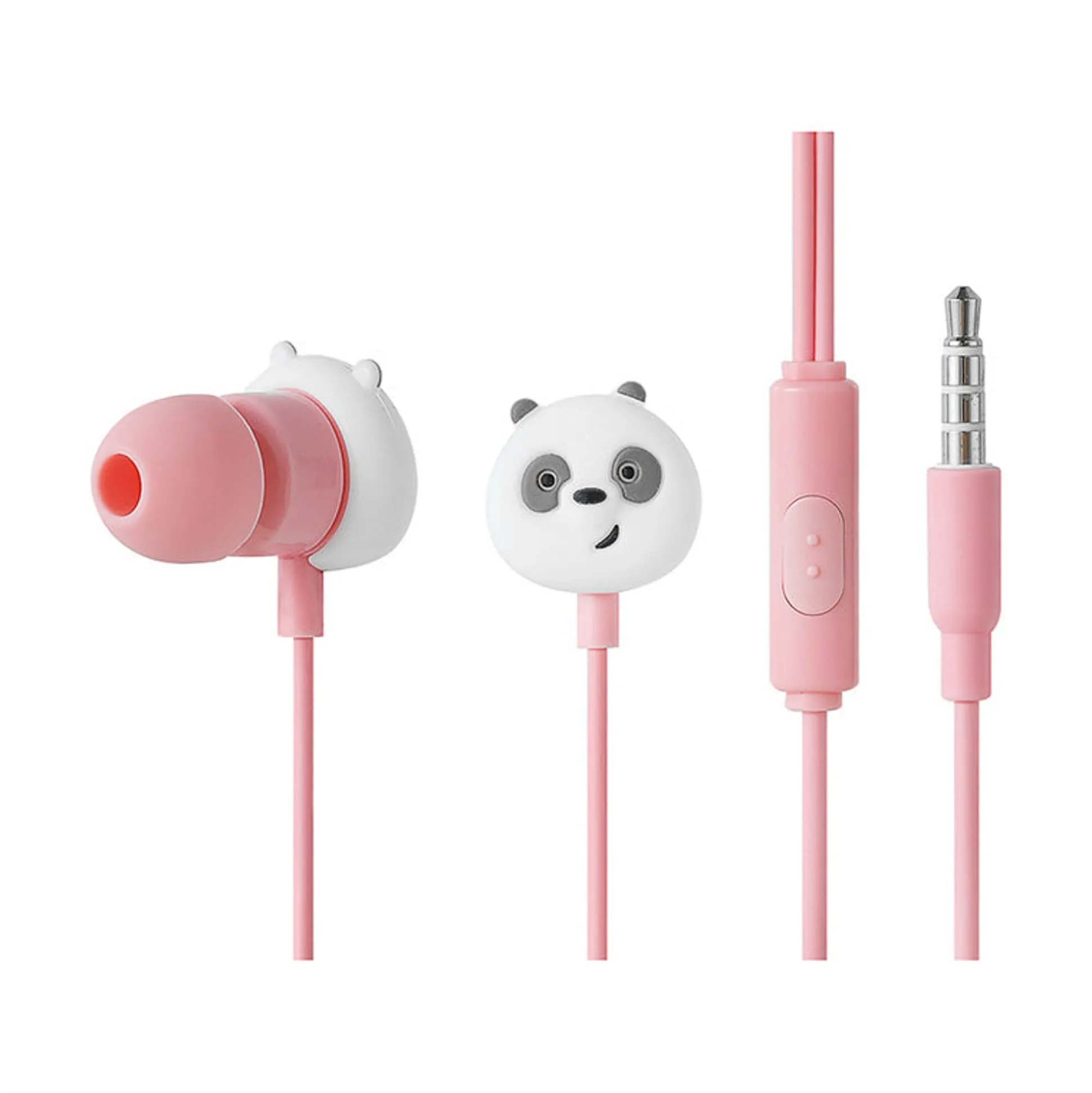 Auricolari Panda Di We Bare Bears Rosa