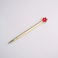 Penna Oro Con Fiore Mobile
