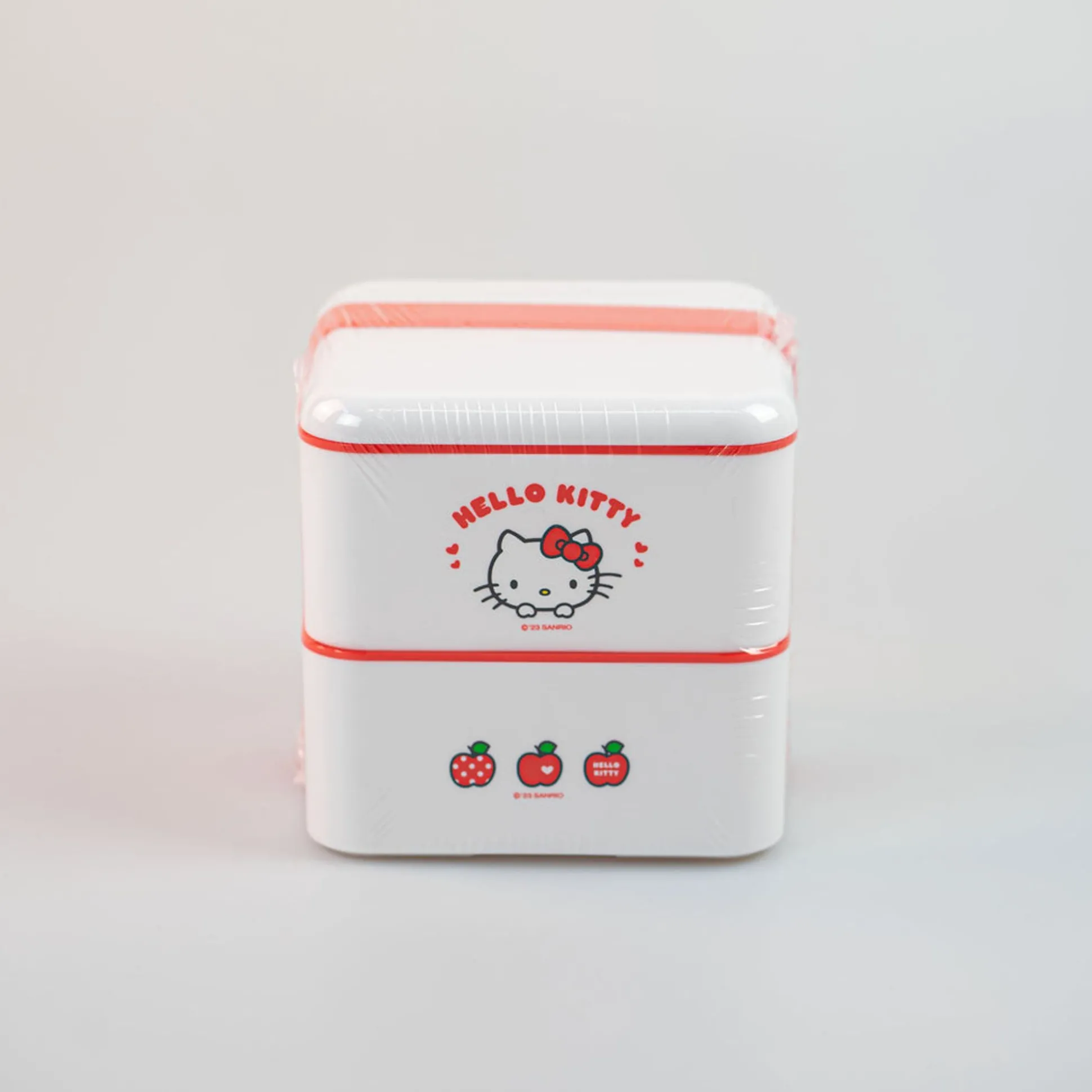 Porta Pranzo Hello Kitty Apple Due Piani Con Posate