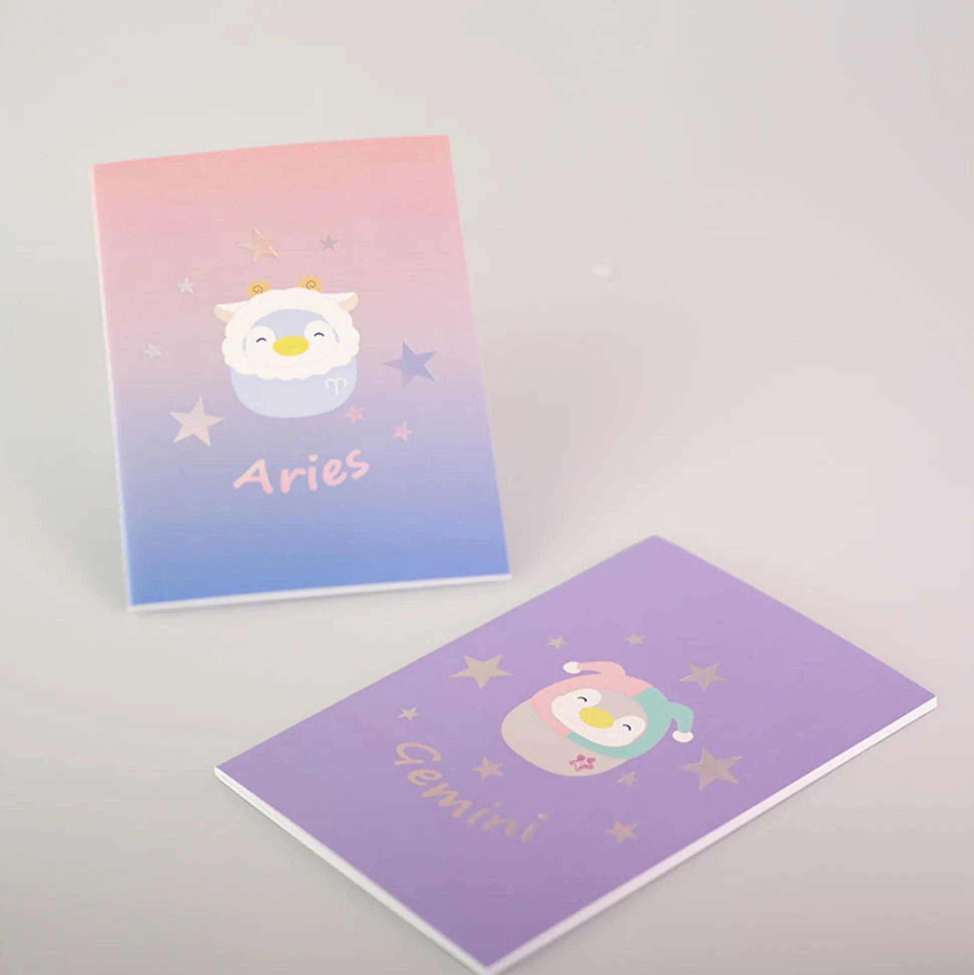 Quaderno Rilegato A Punto - Collezione Segni Zodiacali (A5) - (2Pz)