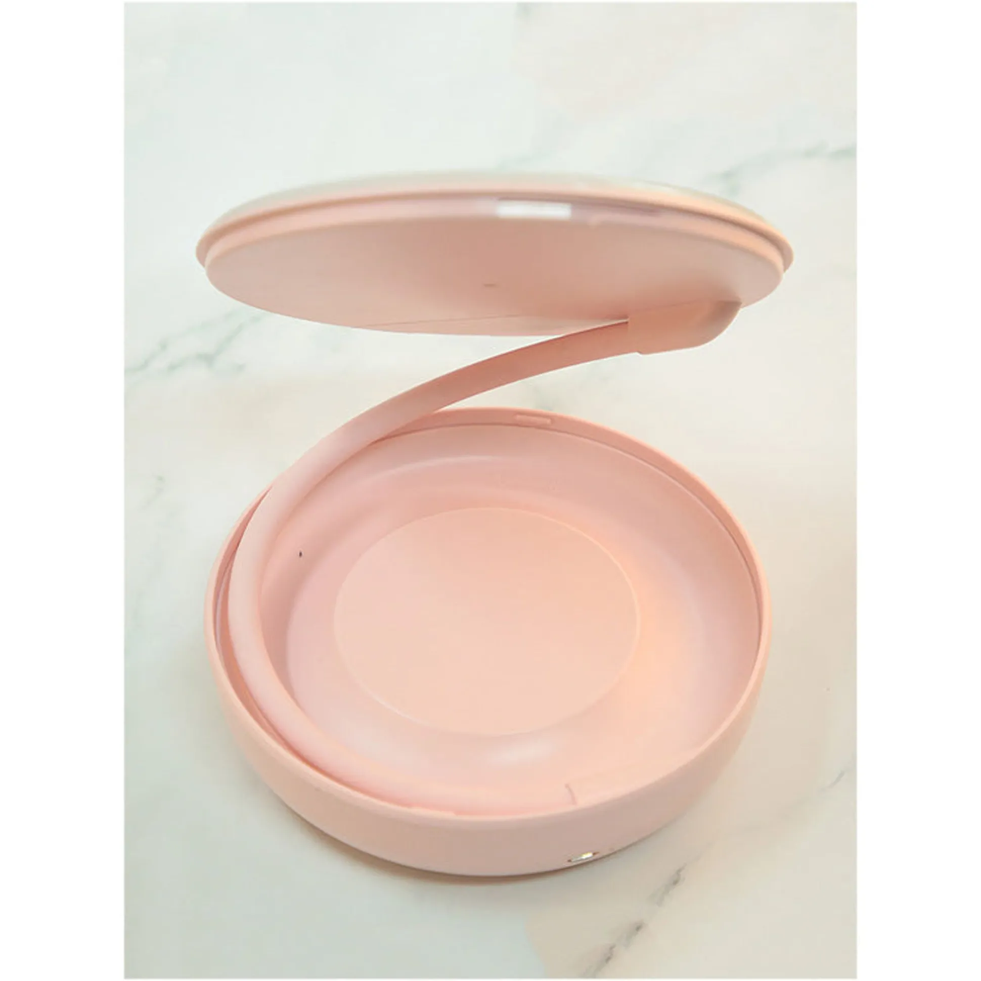 Specchio Rosa Da Tavolo Girevole A 360° Con Led