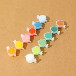 Tela Con Cavalletto E Tempere